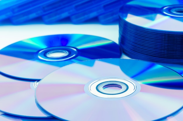 Foto discos compactos de primer plano (cd / dvd)