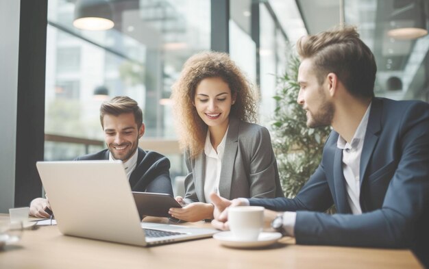 Discussão sobre tecnologia no local de trabalho multicultural