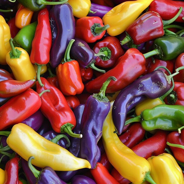 Discuta las diferencias nutricionales entre los diferentes tipos de pimientos