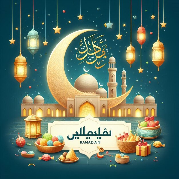 Diseñado para Mahe Ramzan Kareem y Eid ul Fitr