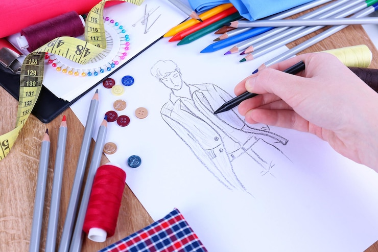 Foto diseñador de moda de cerca