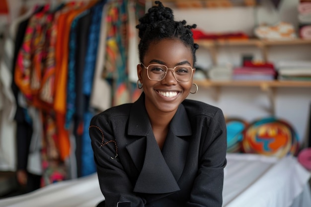 La diseñadora de moda negra encarna el éxito comercial y la felicidad