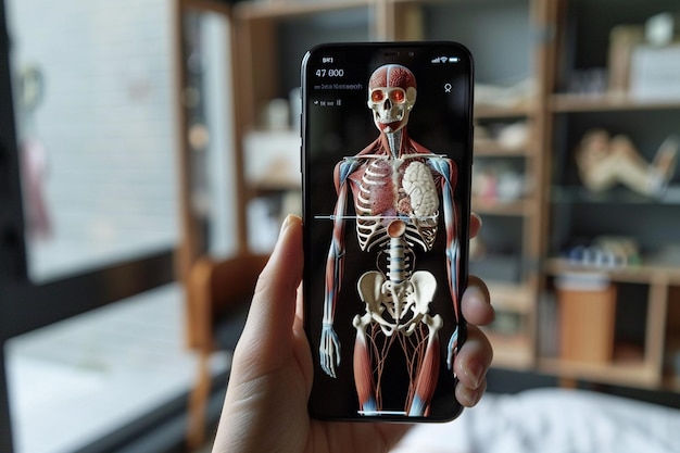 Diseñar una aplicación de realidad aumentada que enseñe a los usuarios sobre la anatomía generativa AI