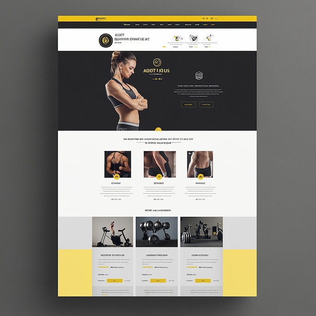 Diseñar un diseño de sitio web sofisticado y profesional para un gimnasio especializado
