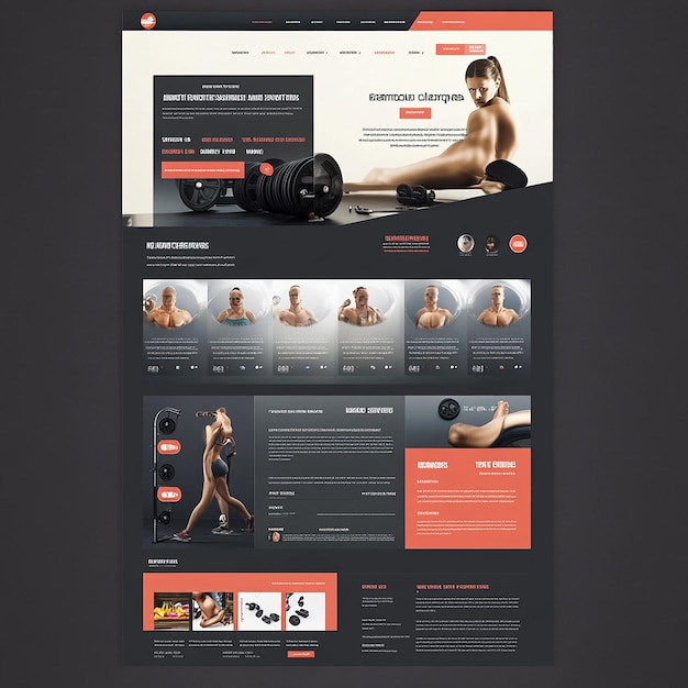 Diseñar un diseño de sitio web sofisticado y profesional para un gimnasio especializado