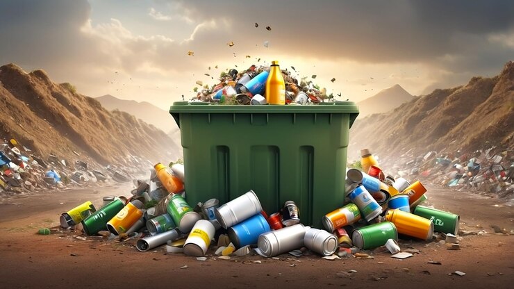 Diseñar un icono 3D que ilustre la contaminación de las tierras