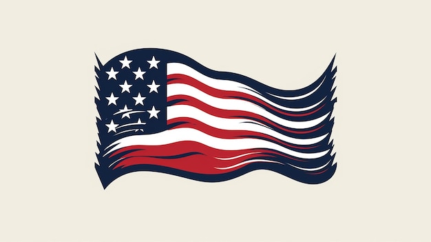 Diseñar un logotipo de campaña que incorpore la bandera estadounidense