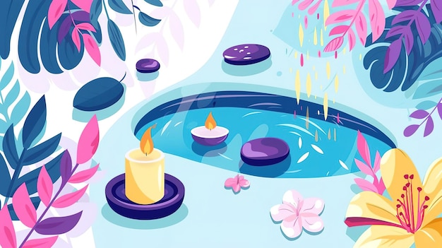 Diseñar un logotipo para un nuevo spa que utilice elementos naturales para promover la relajación y la curación El logotipo debe ser simple, elegante e incorporar los elementos de la naturaleza