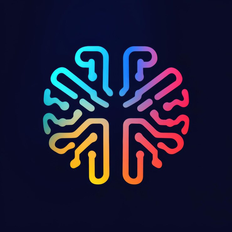Foto diseñar logotipos que representen eficazmente la misión y la visión de las empresas de ia