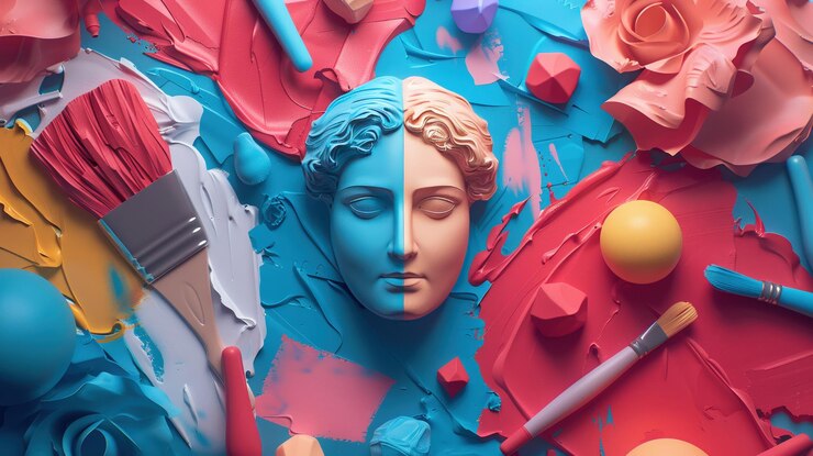 Diseñar una serie de íconos de arcilla 3D que representan exploradores famosos y sus descubrimientos a lo largo de la historia