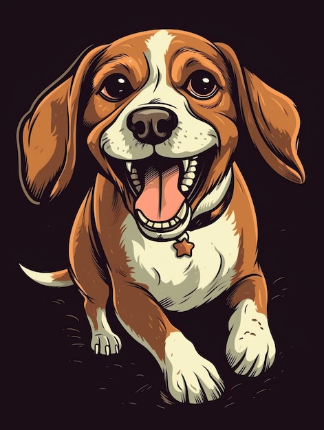 diseñe un aspecto divertido y único con nuestros diseños de calcomanías y camisetas Beagle Perfectos para los amantes de los perros