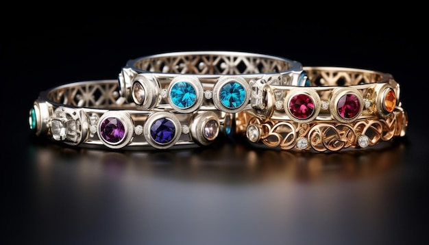 Diseñe un conjunto de joyas que tengan valor sentimental, como pulseras o collares coordinados. Puede incorporar iniciales de piedras de nacimiento o fechas especiales en las piezas.