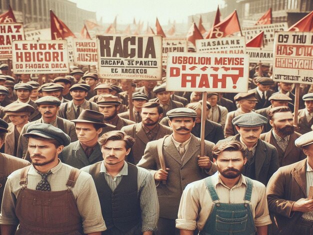 Foto diseño para el 1 de mayo, día internacional de los trabajadores y día de mayo