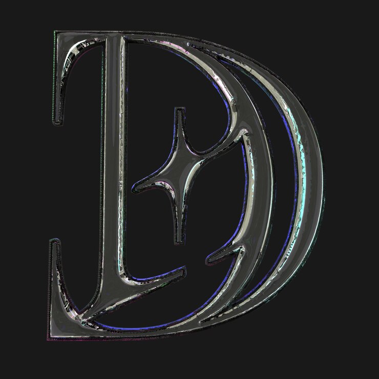 Foto diseño en 3d del alfabeto