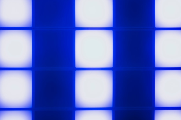 Foto diseño abstracto de cubos de luz azul neón