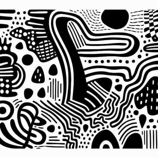 Diseño abstracto dibujado a mano con colores irisantes