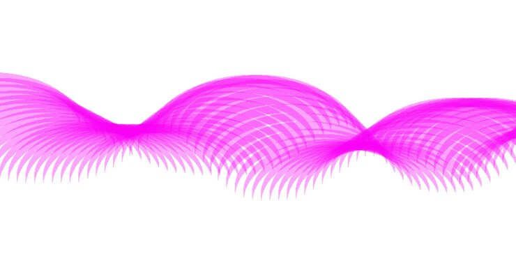 Foto diseño abstracto de la forma de onda rosa