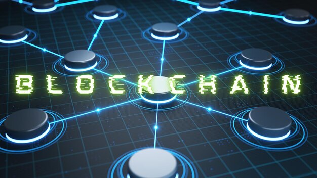diseño abstracto foto tecnología blockchain