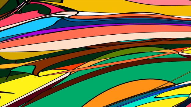 Diseño abstracto de gradiente fluido colorido para fondos modernos