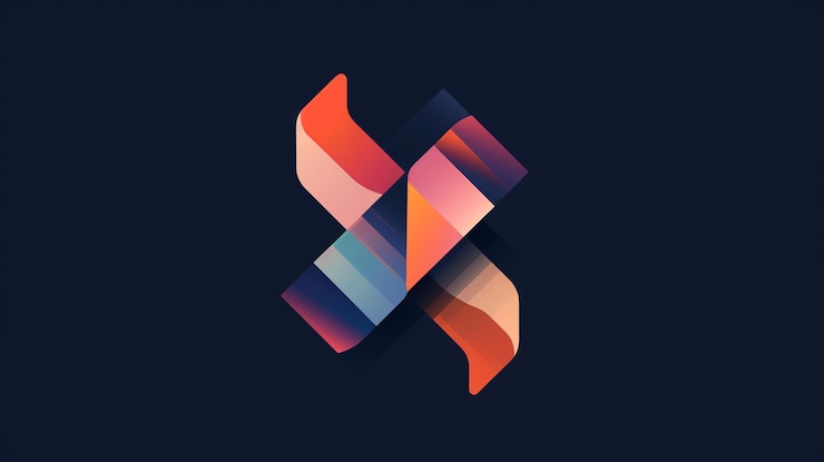 Foto diseño abstracto de logo colorido