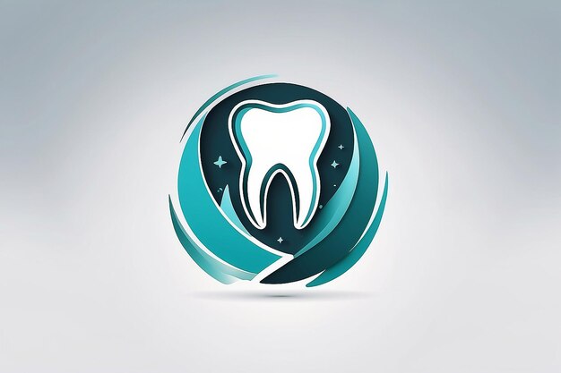 Foto diseño abstracto del logotipo dental