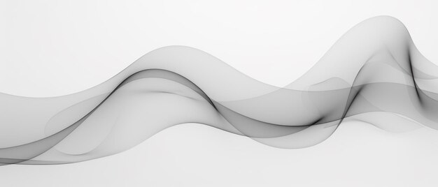 Foto diseño abstracto de ondas blancas y curvas con un movimiento moderno y suave