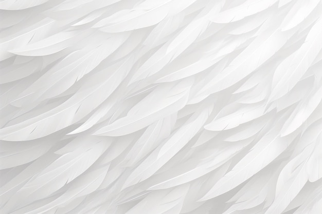 diseño abstracto de patrón en forma de pluma blanca