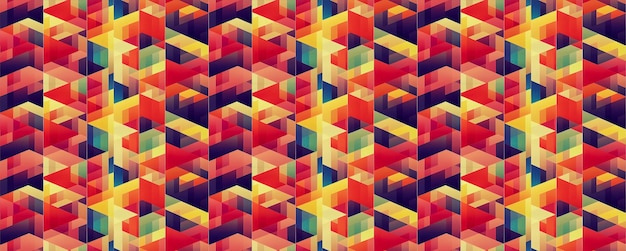 Diseño abstracto de patrones geométricos coloridos