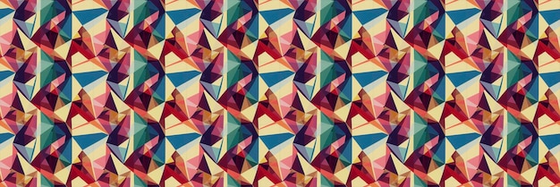 Diseño abstracto de patrones geométricos coloridos