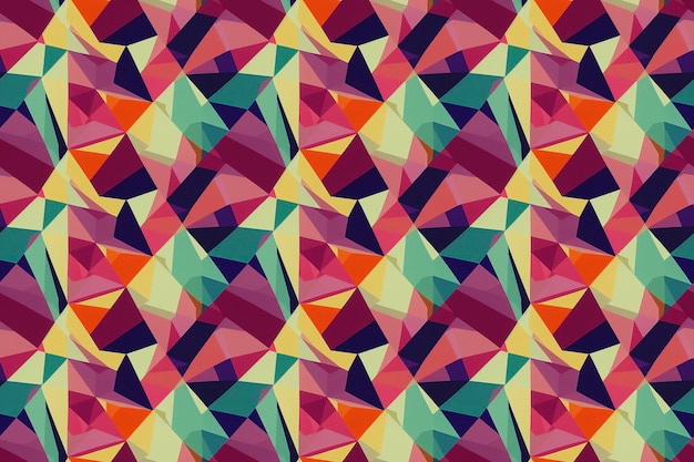 Diseño abstracto de patrones geométricos coloridos