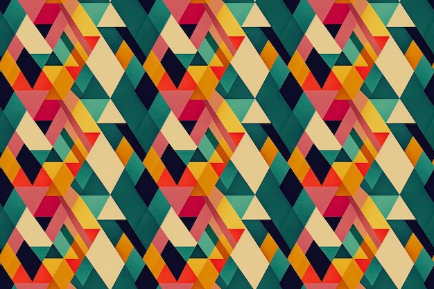 Diseño abstracto de patrones geométricos coloridos