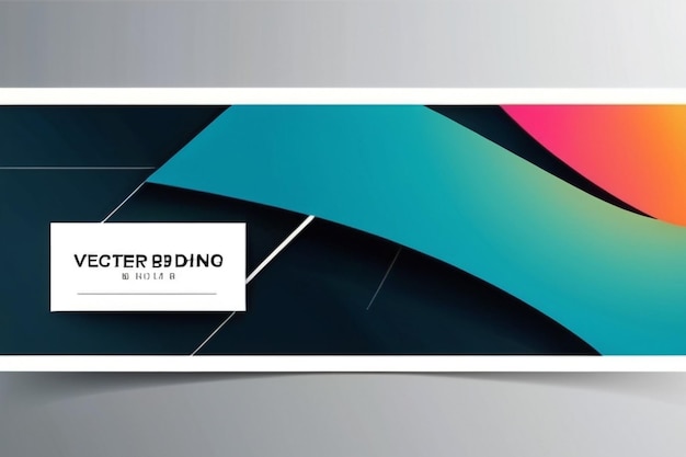 Diseño abstracto de la plantilla de banner horizontal vectorial