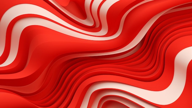 Foto diseño abstracto visualmente llamativo en rojo y blanco