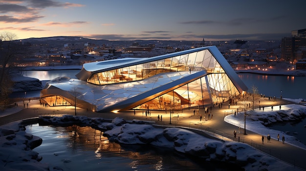 Diseño arquitectónico del museo súper grande Century Polar