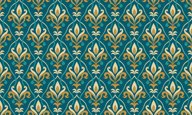 Diseño Art Nouveau Patrón sin costuras Tópico de fondo