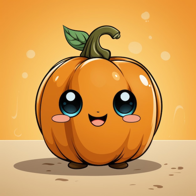 Diseño de arte de calabaza de Halloween de ilustración