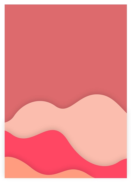 Diseño de arte de estilo Papercut para plantilla de portada o tarjeta