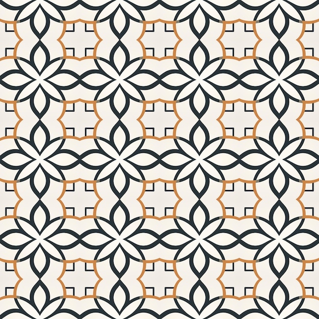 Un diseño de arte gráfico moderno con patrones abstractos sin costuras