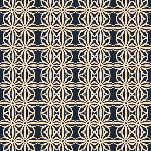 Un diseño de arte gráfico moderno con patrones abstractos sin costuras