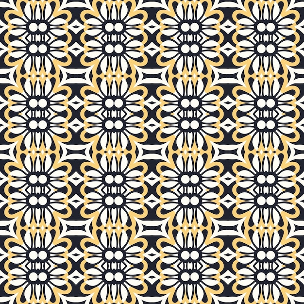 Un diseño de arte gráfico moderno con patrones abstractos sin costuras