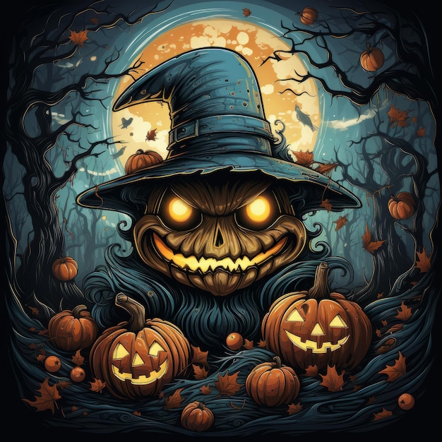 Diseño de arte de Halloween