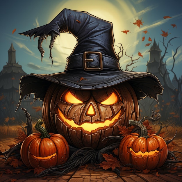 Diseño de arte de Halloween