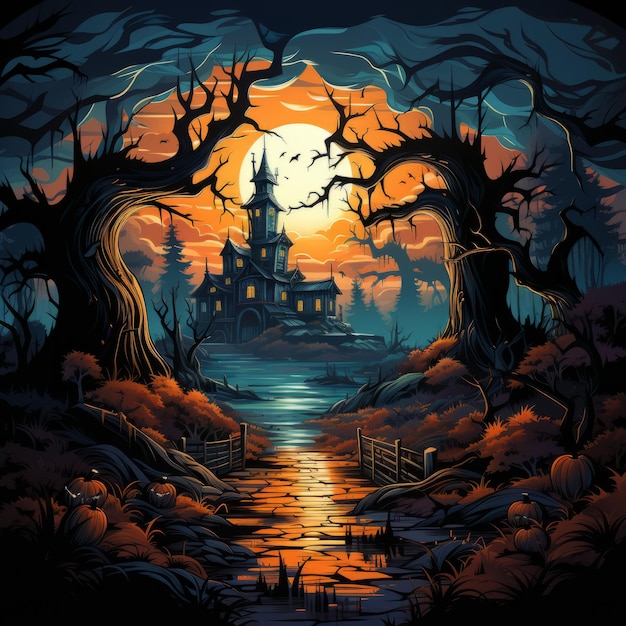 Diseño de arte de Halloween