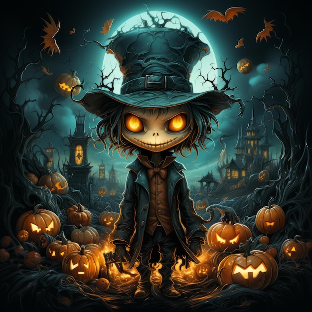 Diseño de arte de Halloween