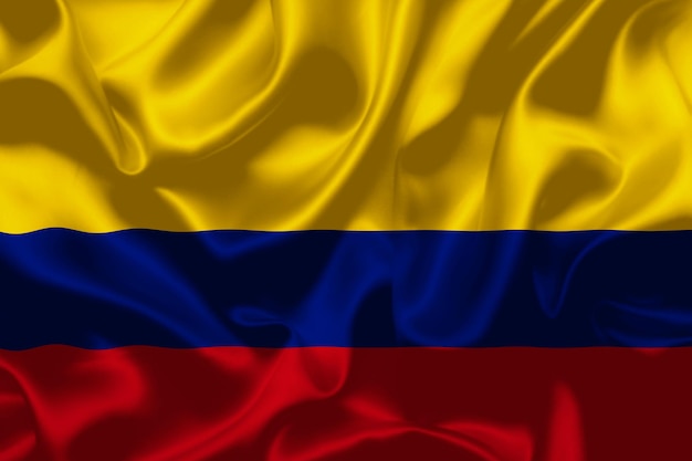 Foto diseño de la bandera del día nacional de colombia ilustración de textura fondo de bandera de alta calidad