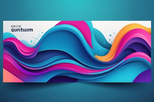 Diseño de banner abstracto líquido Fondo en forma de vector fluido