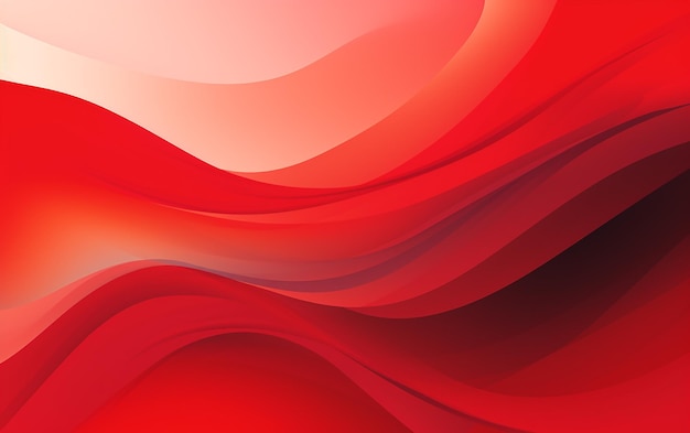 Diseño de banner abstracto de tonos rojos dinámicos