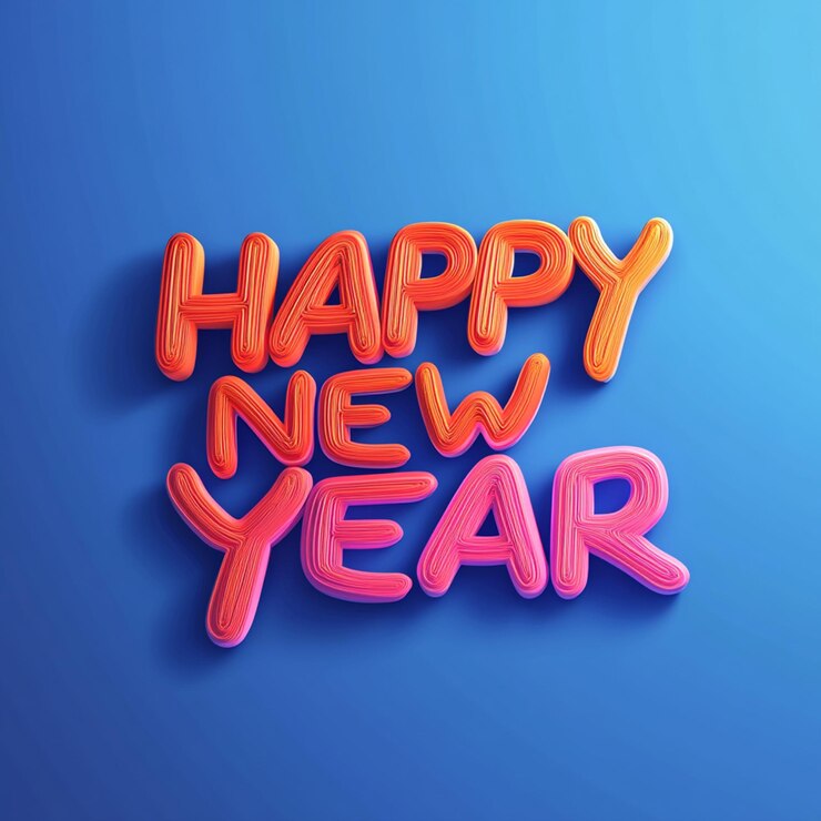 Diseño de banner de feliz año nuevo