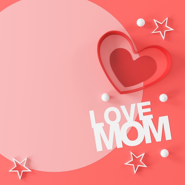 Diseño de banner de feliz día de la madre.