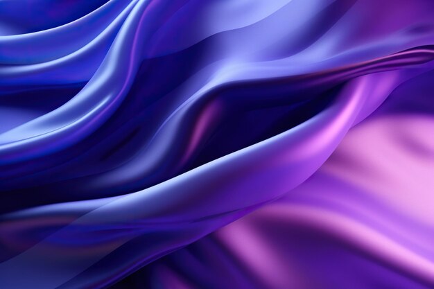 Diseño de banner de fondo de papel tapiz de líneas de onda fluidas abstractas degradado púrpura violeta y rosa dinámico